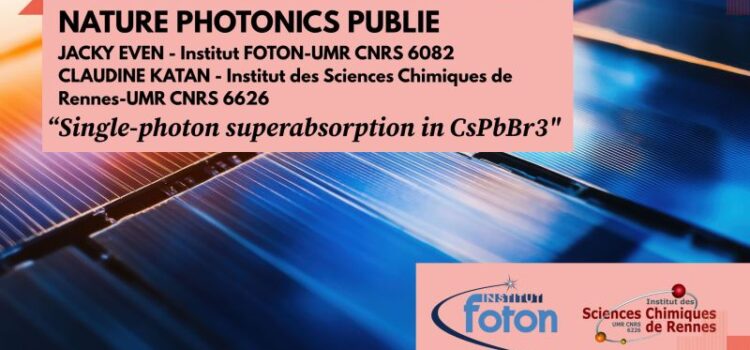 Publication dans Nature Photonics Publication dans Nature Photonics
