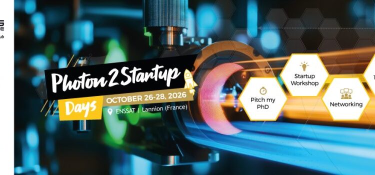 Photon2Startup Days 2026 – ENSSAT Lannion – 26-28 octobre 2026 Photon2startup days